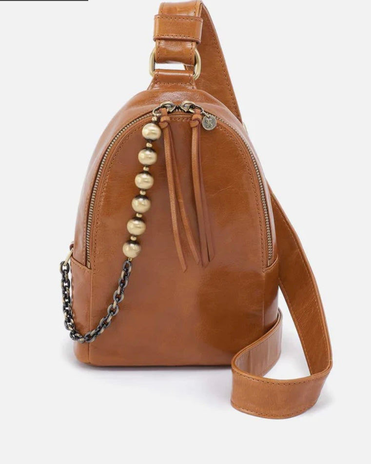 Hobo Fern Sling in Truffle with chain