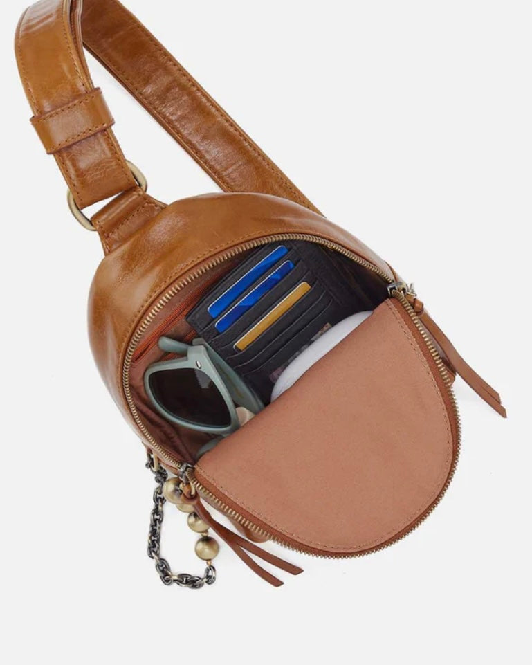 Hobo Fern Sling in Truffle with chain