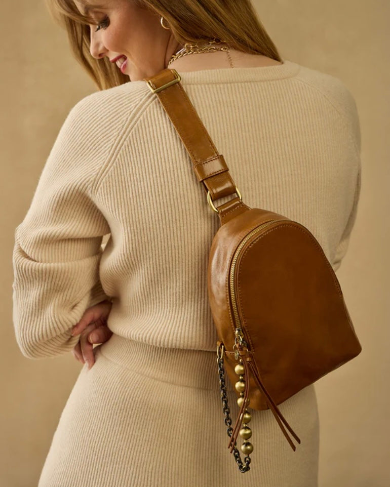 Hobo Fern Sling in Truffle with chain