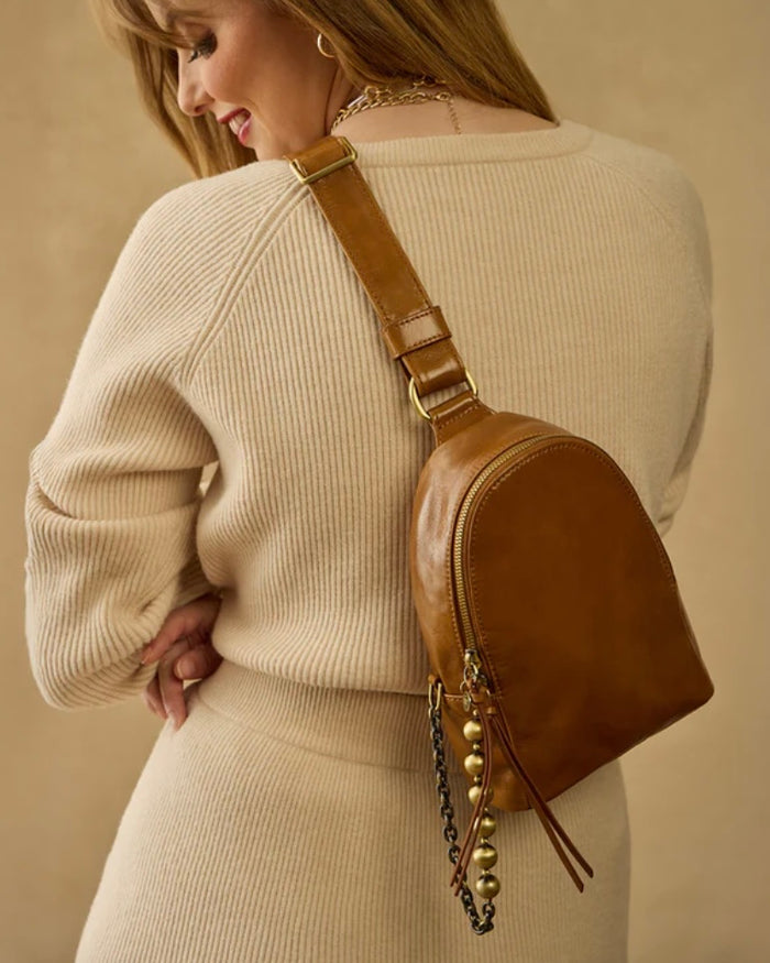 Hobo Fern Sling in Truffle with chain