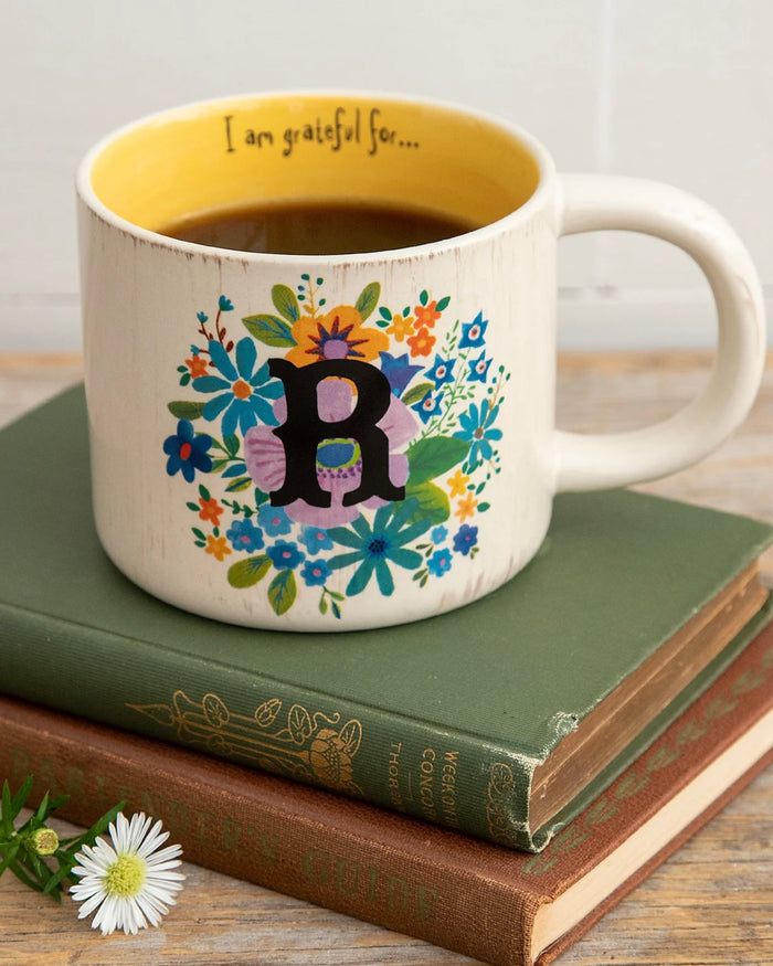 Natural Life Initial Mugs