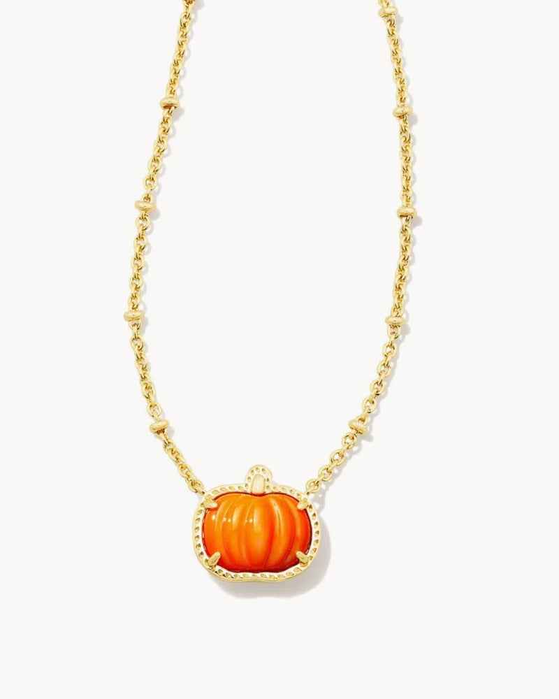 Kendra Scott Pumpkin Necklace and Earrings
