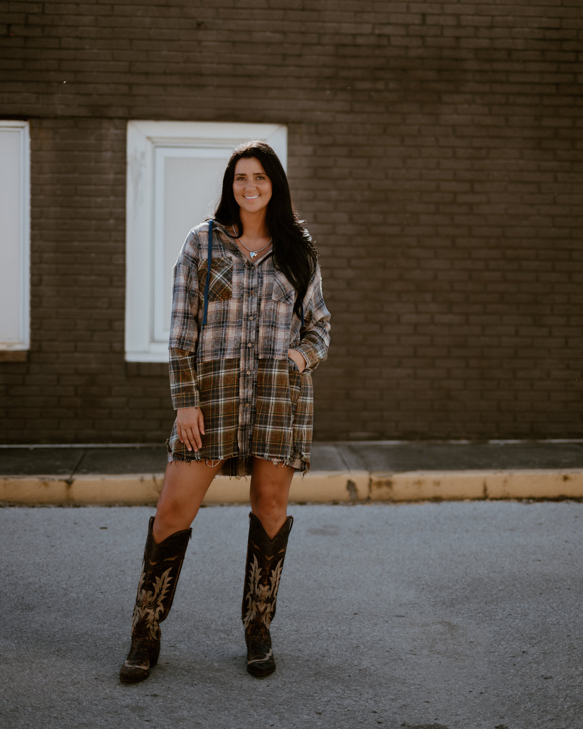 Rustic Rebel Hooded Plaid
