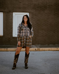 Rustic Rebel Hooded Plaid