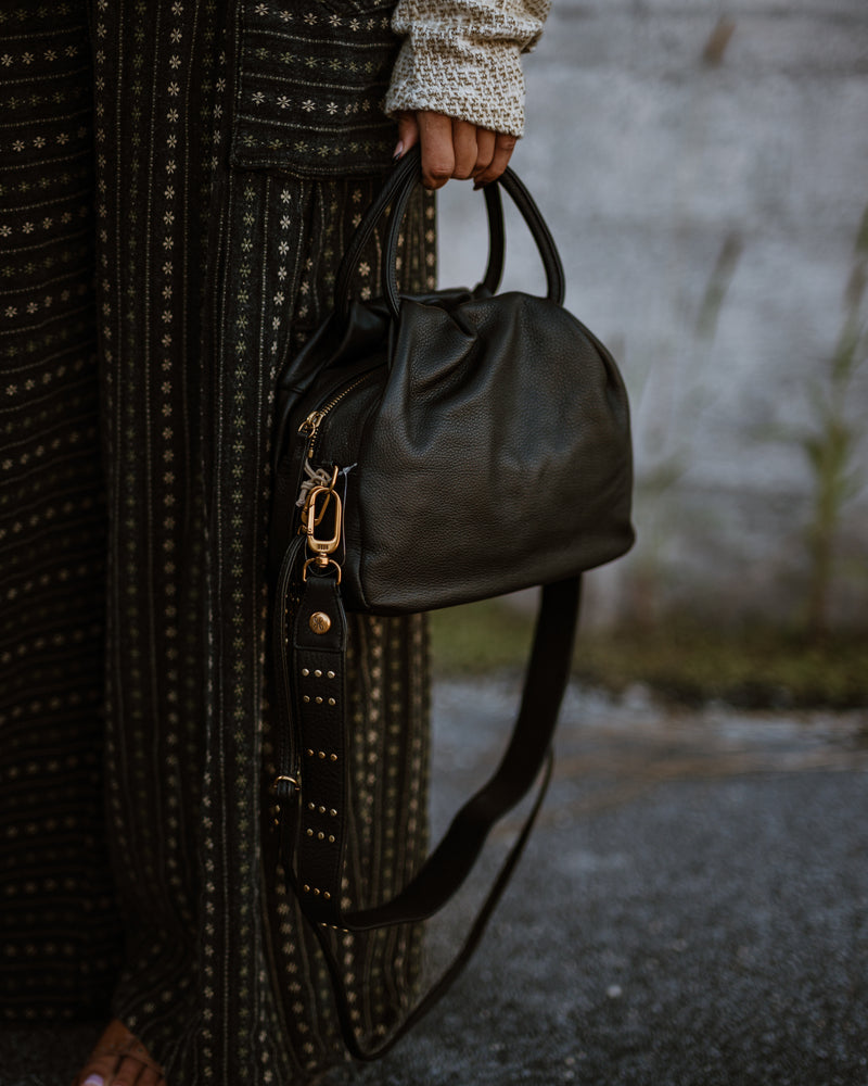 Hobo Darling Satchel in Black