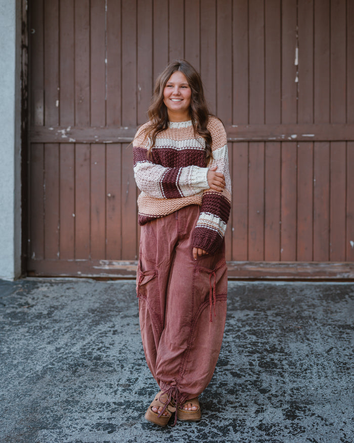 Sadie & Sage Butter Pecan Chunky Sweater