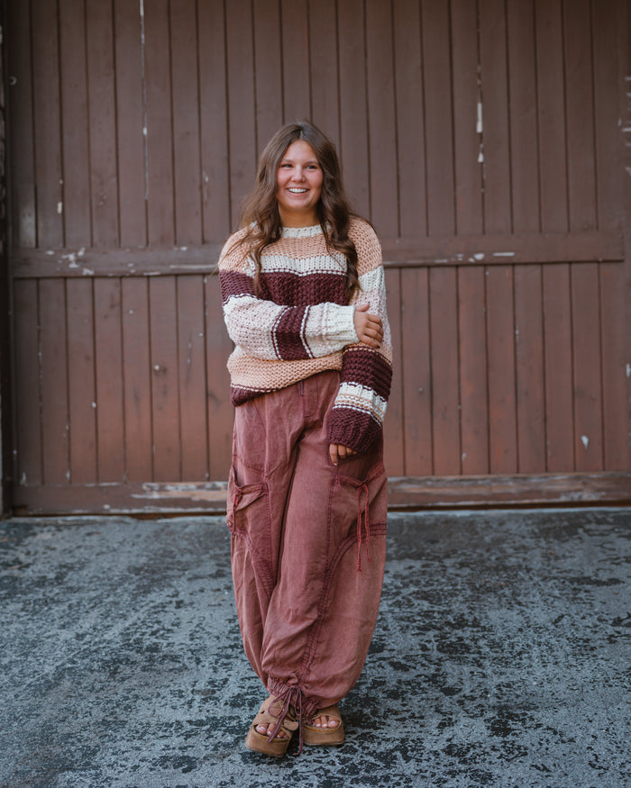 Sadie & Sage Butter Pecan Chunky Sweater