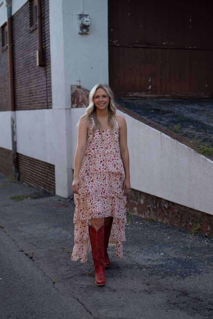 Twisted Details High Low Maxi Dress