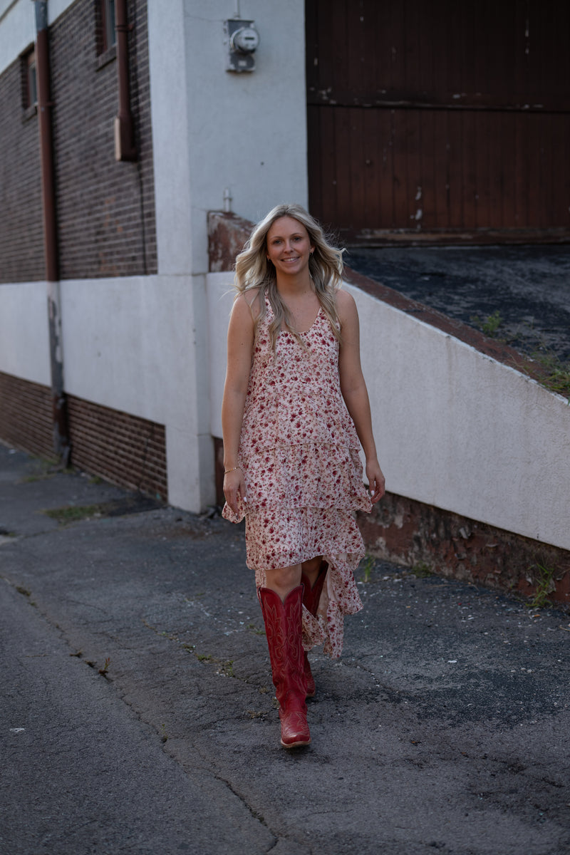 Twisted Details High Low Maxi Dress