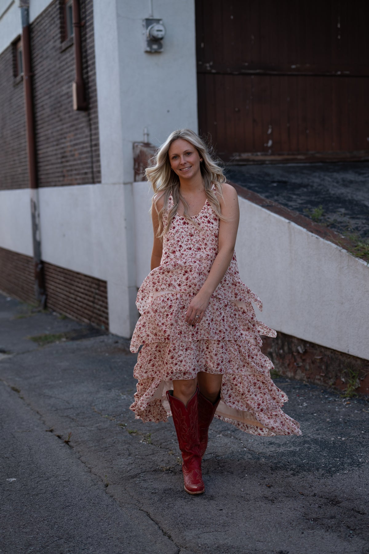 Twisted Details High Low Maxi Dress