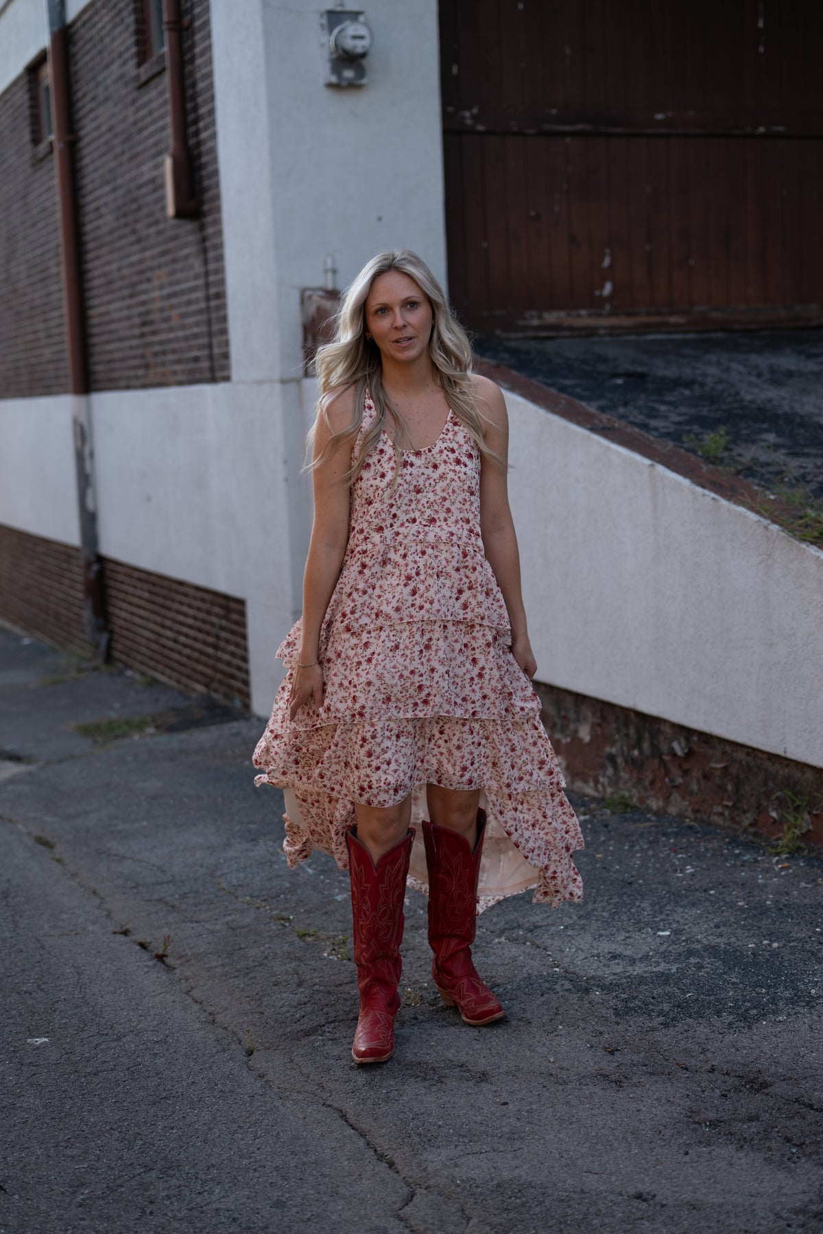 Twisted Details High Low Maxi Dress