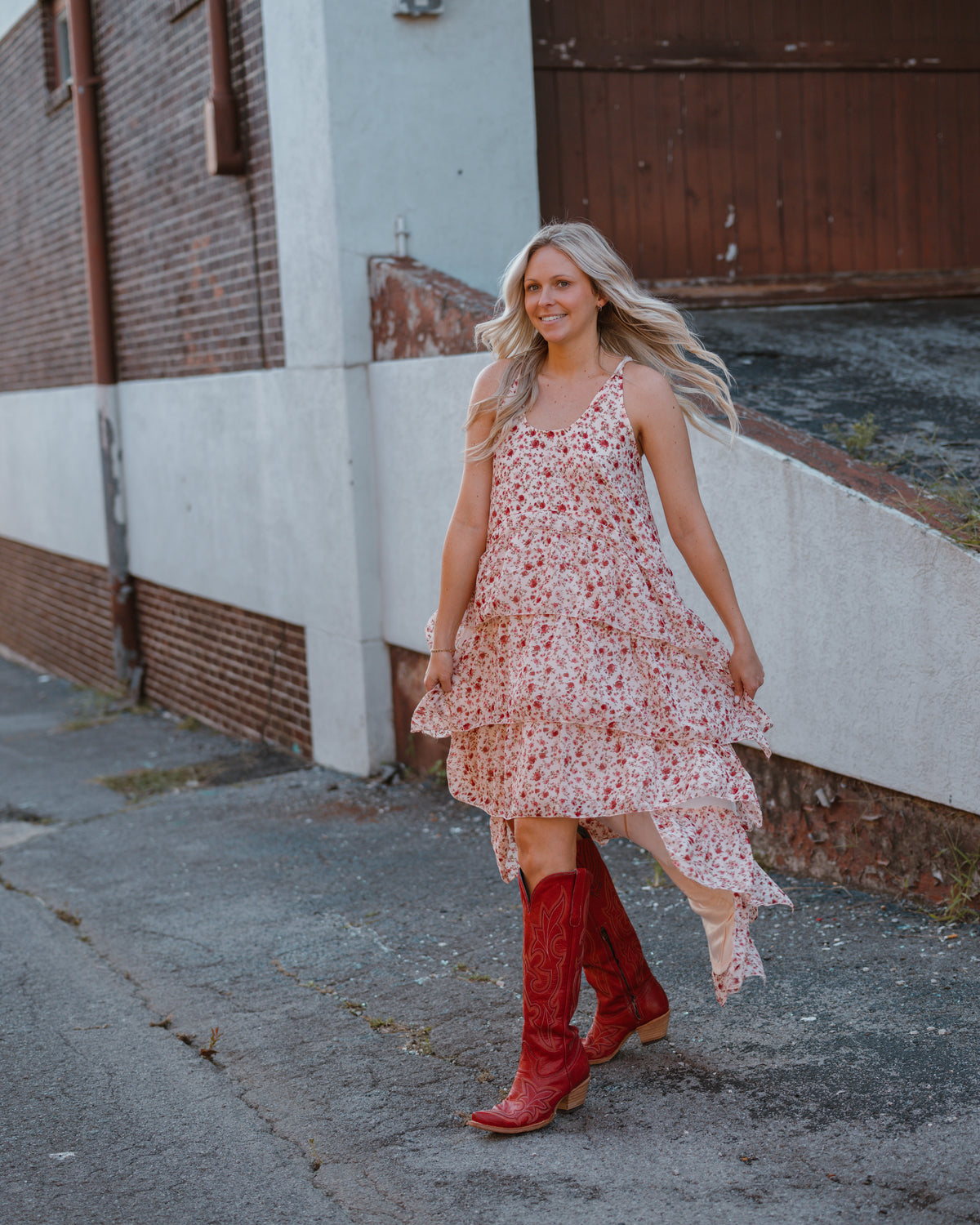 Twisted Details High Low Maxi Dress