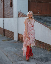 Twisted Details High Low Maxi Dress