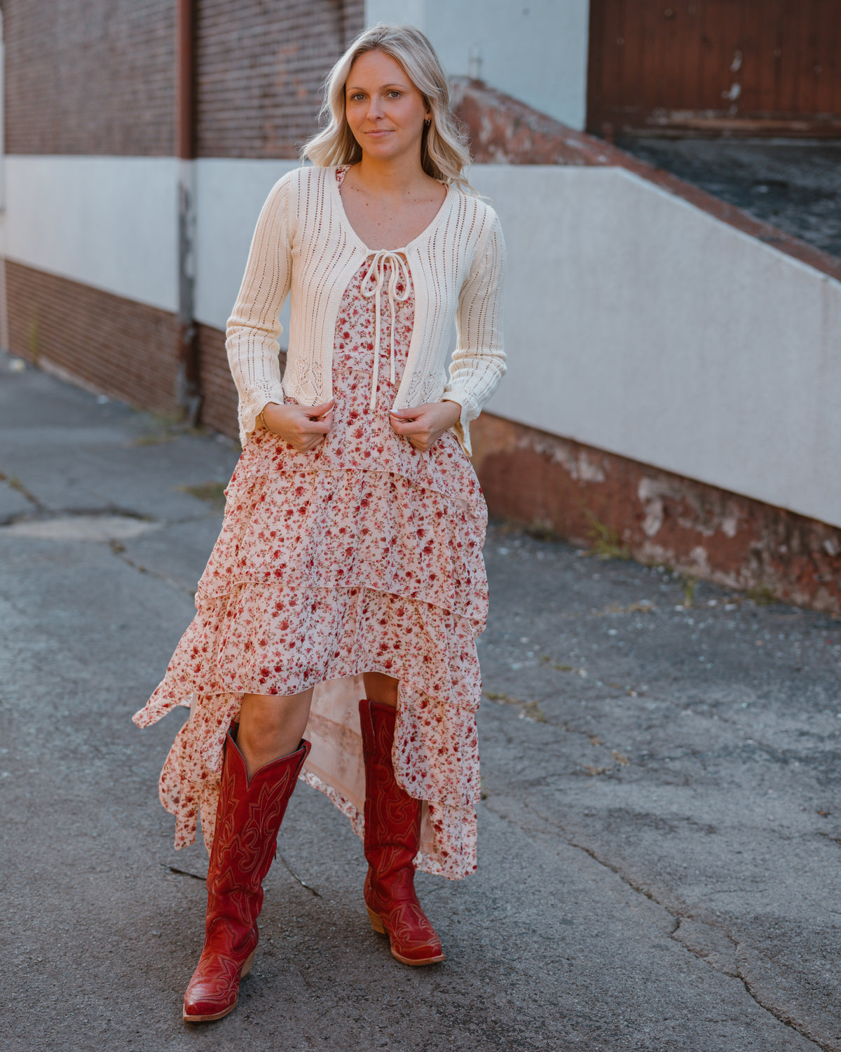 Twisted Details High Low Maxi Dress