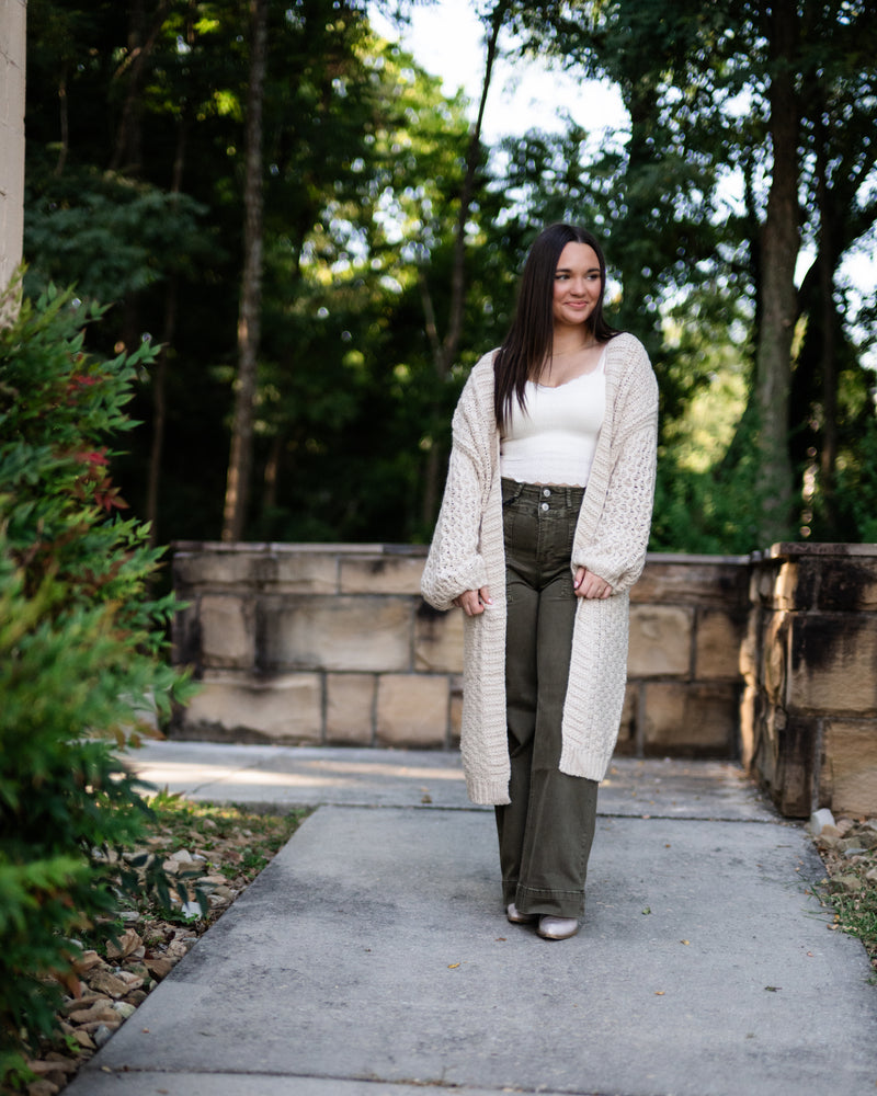 Sadie & Sage Iggy Hand Knit Chunky Cardigan