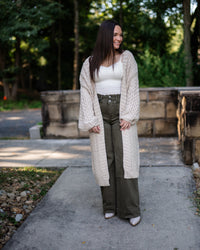 Sadie & Sage Iggy Hand Knit Chunky Cardigan