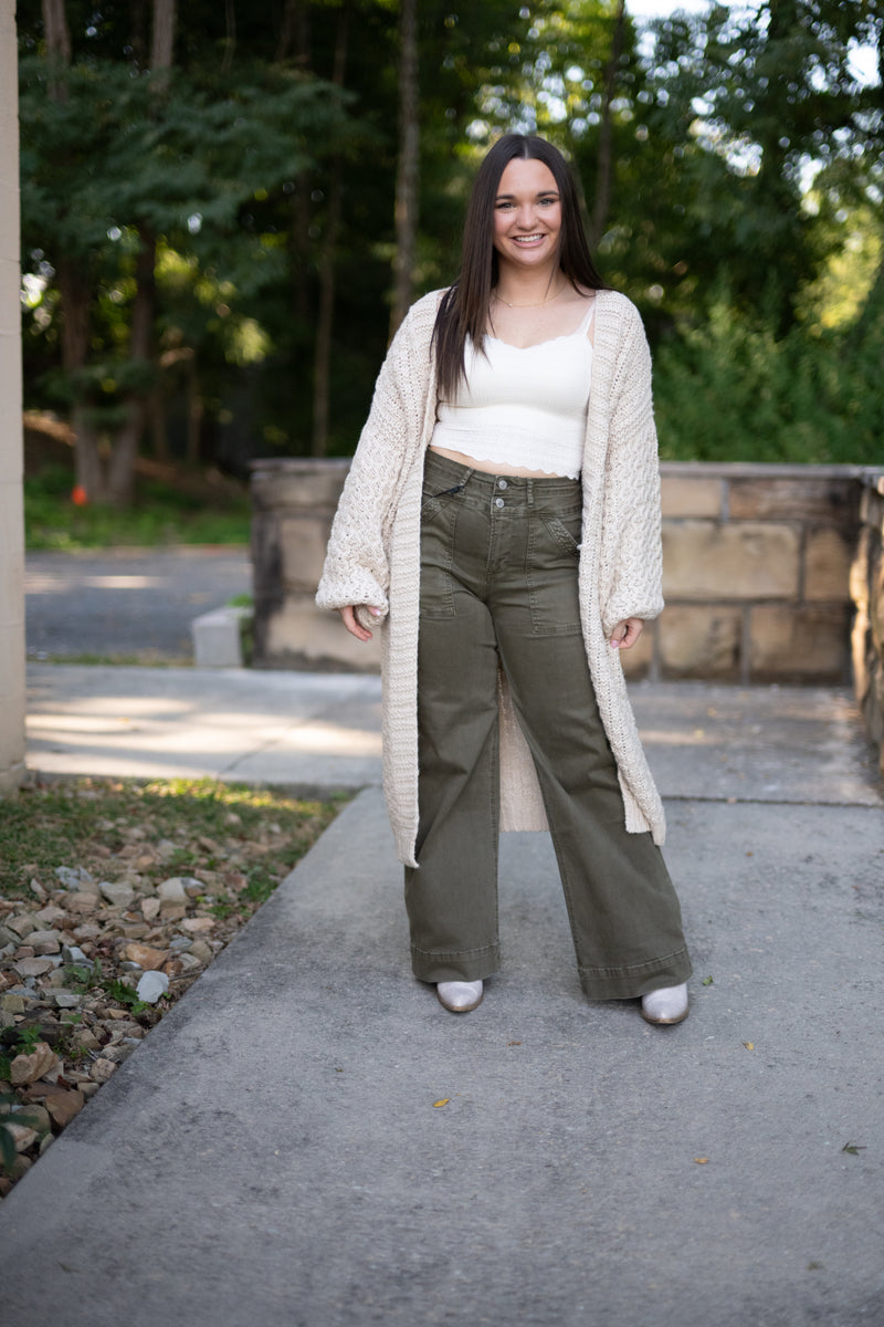 Sadie & Sage Iggy Hand Knit Chunky Cardigan