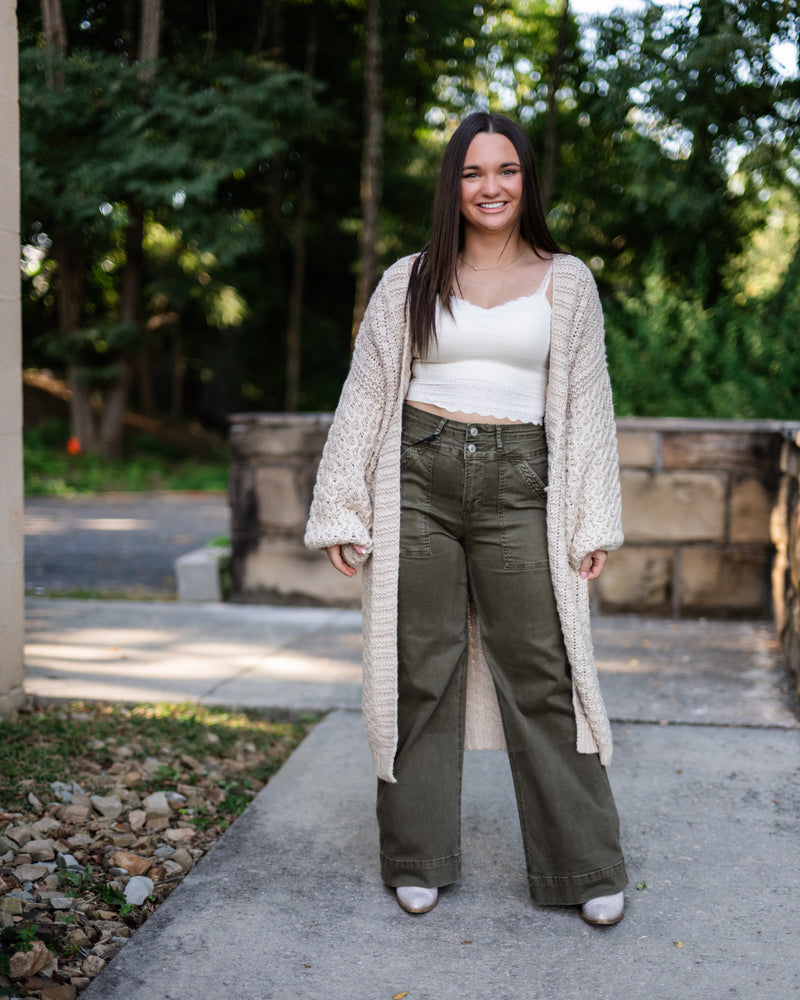 Sadie & Sage Iggy Hand Knit Chunky Cardigan