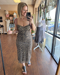 Free People Printed Got Glam Slip Dress