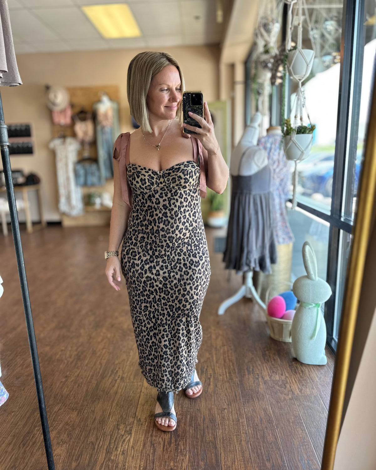 Free People Printed Got Glam Slip Dress