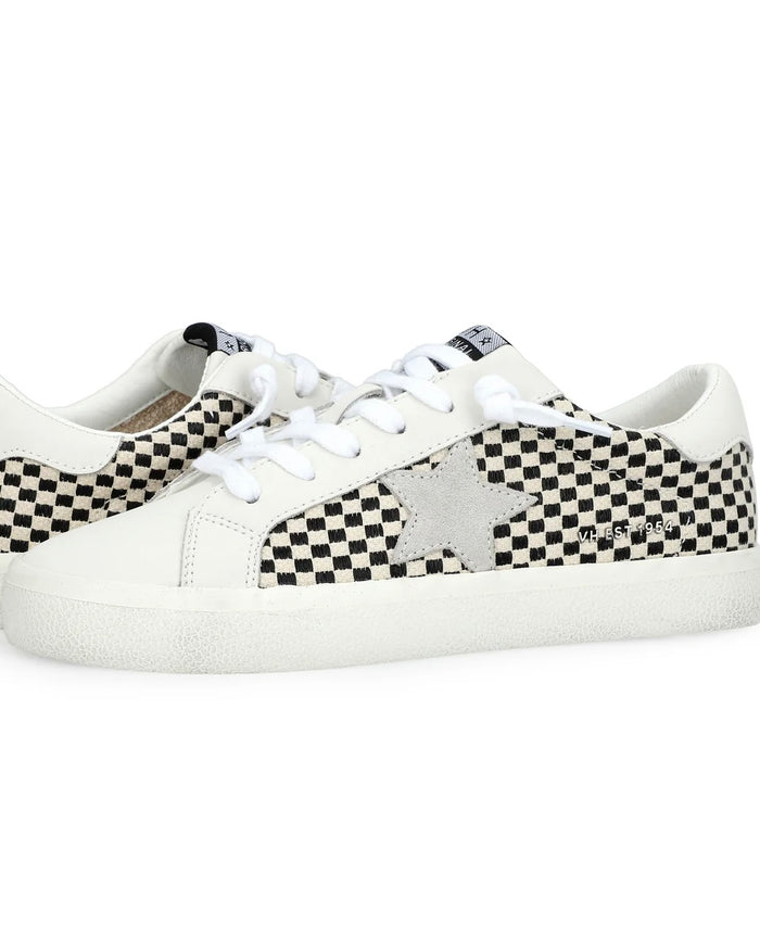 Vintage Havana Flair Black and White Checkered Chucks