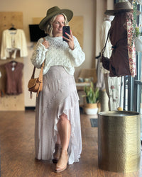 Pointelle Knit Sweater