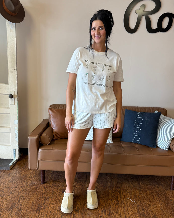 Z Supply Dawn Floral Short in Crystal
