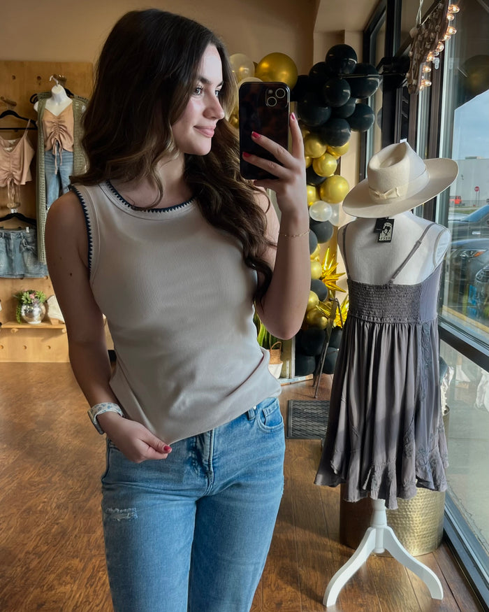 Trimmed with Love Tank