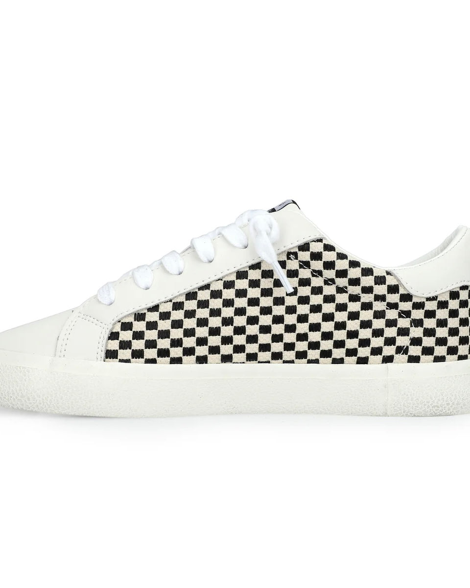 Vintage Havana Flair Black and White Checkered Chucks