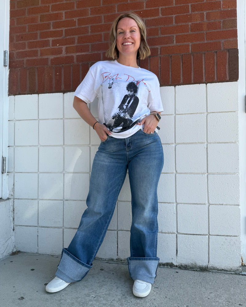 Stretch the Truth Straight Rolled Jeans