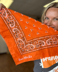 Give Her Six Orange Bandana