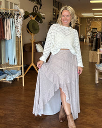Pointelle Knit Sweater