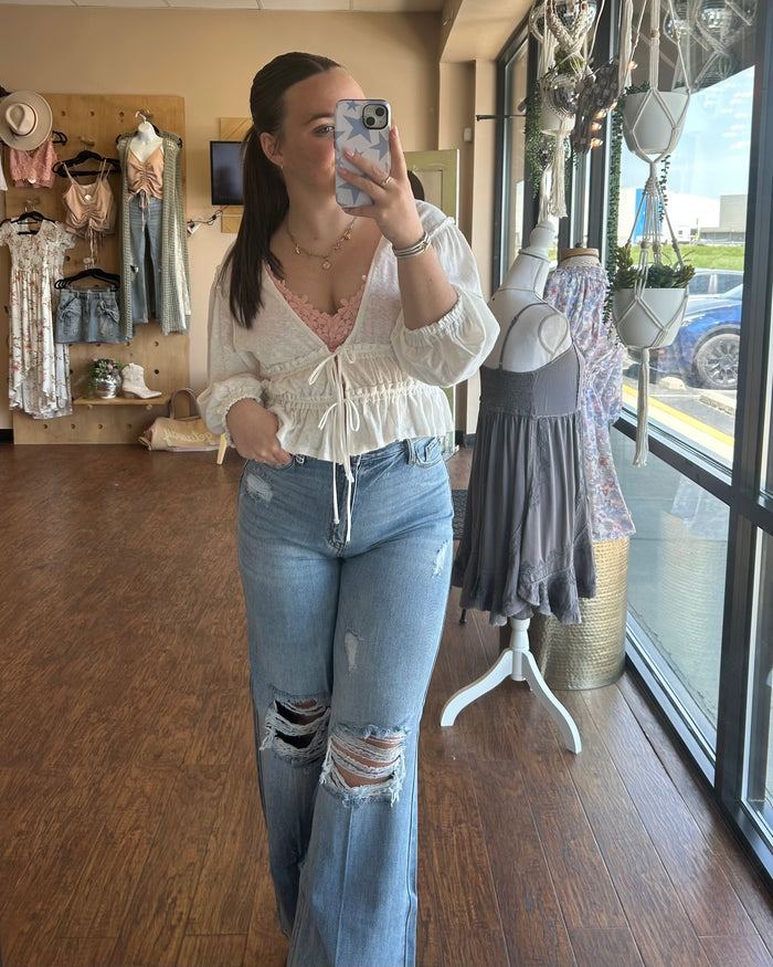 Free People Let's Go Blouse