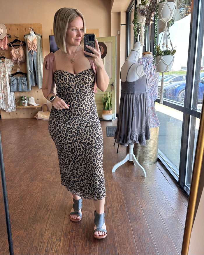Free People Printed Got Glam Slip Dress