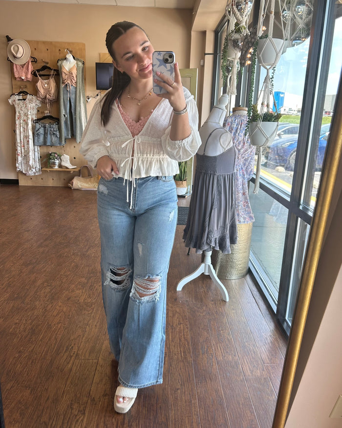 Free People Let's Go Blouse