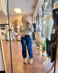 Paulette High Rise Dark Barrel Jeans