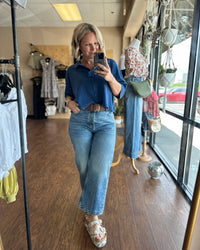 Free People Deep Trance Boyfriend Jeans
