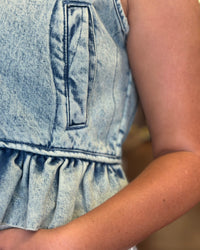Denim & Bows Vest