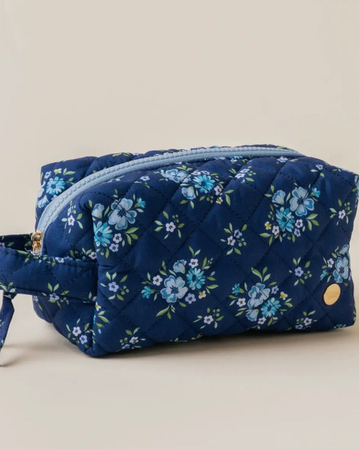 Essentials Quilted Cosmetic Pouch