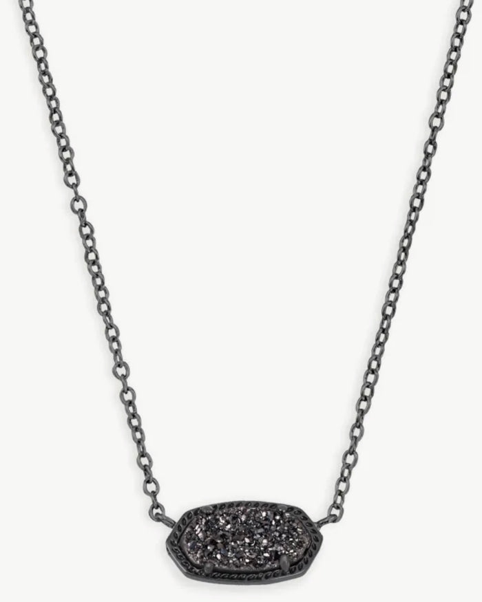 Kendra Scott Gunmetal Elisa Necklace