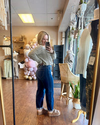 Paulette High Rise Dark Barrel Jeans