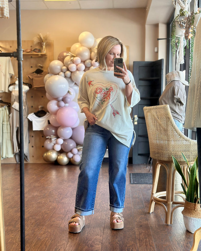 Kimmy Cuffed Boyfriend Jeans