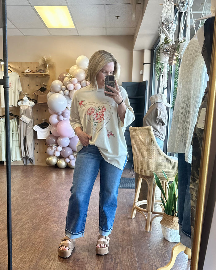 Kimmy Cuffed Boyfriend Jeans