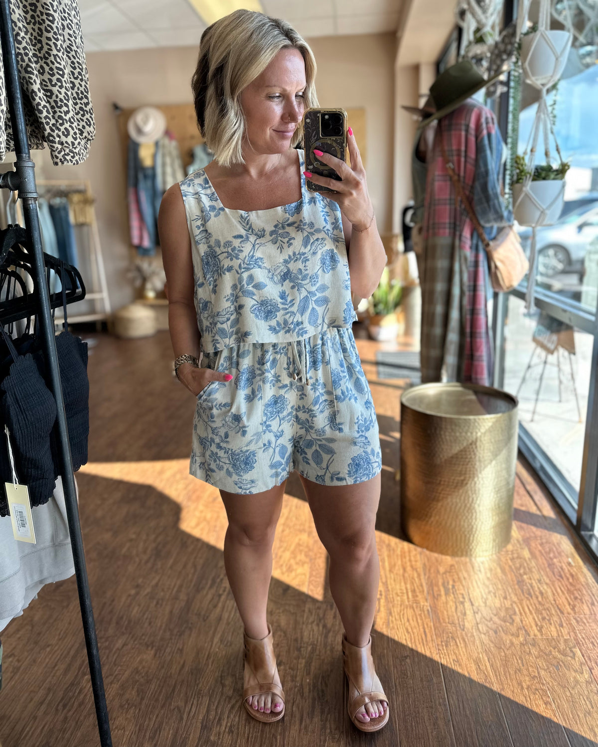 Roses Are Blue Romper