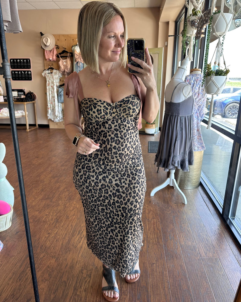 Free People Printed Got Glam Slip Dress