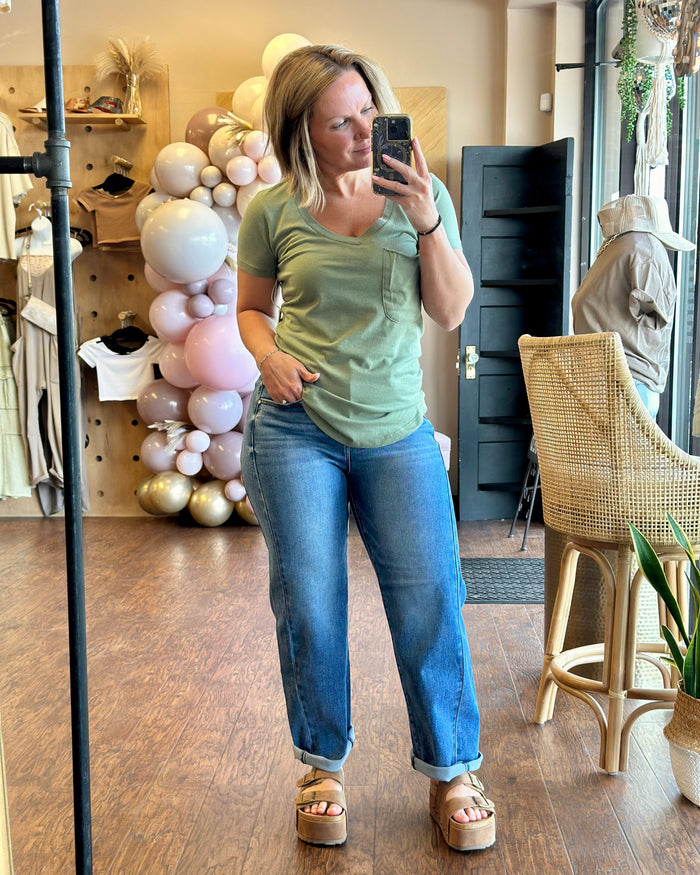 Harley High Rise Barrel Jeans