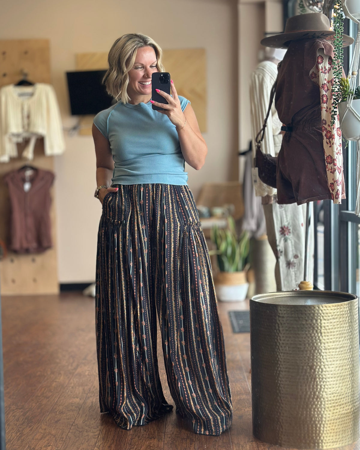 Free People So Charming Wide Leg Pant