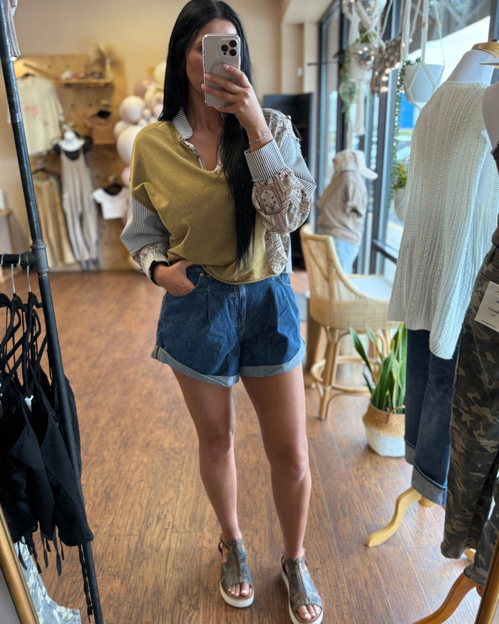 Free People Danni Shorts in Stargaze