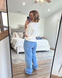 The Gene Wide Leg High Rise Jeans