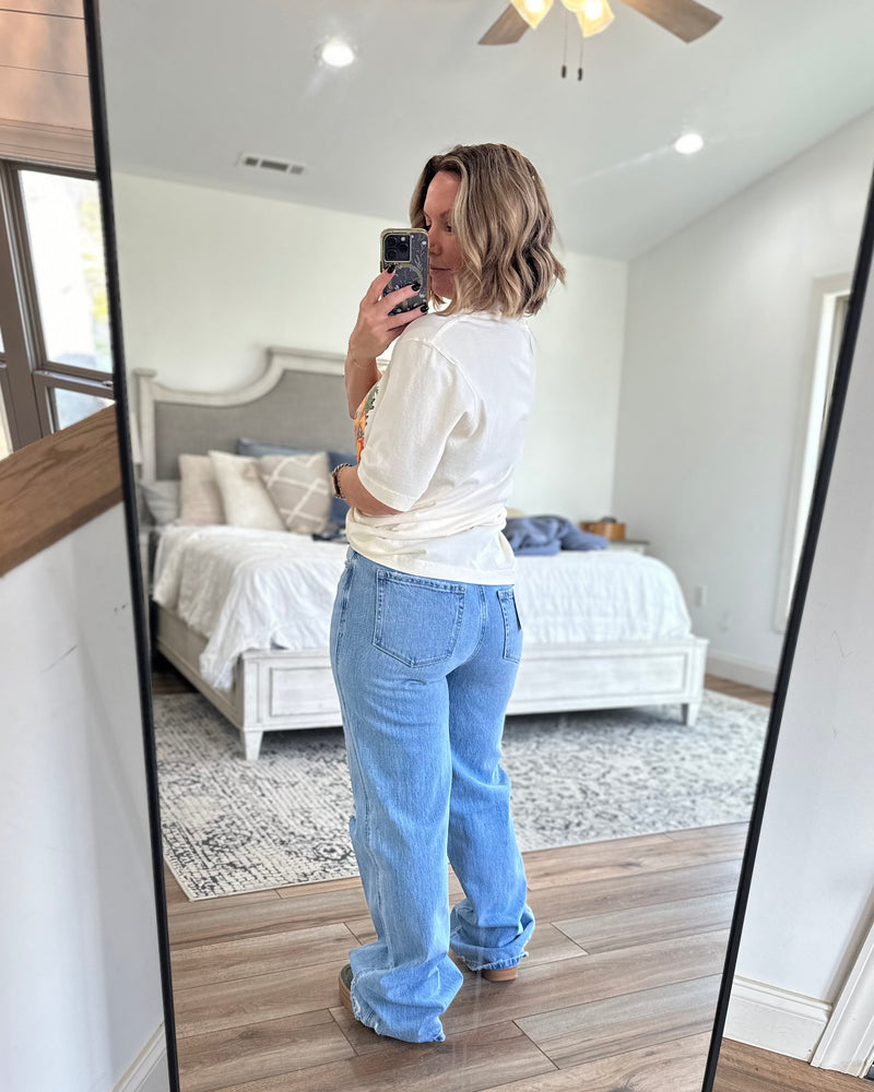 The Gene Wide Leg High Rise Jeans